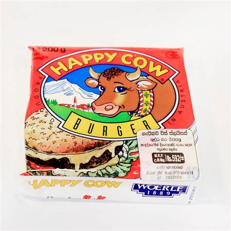 Happy Cow Cheese Slices Burger 200g Glomarklk