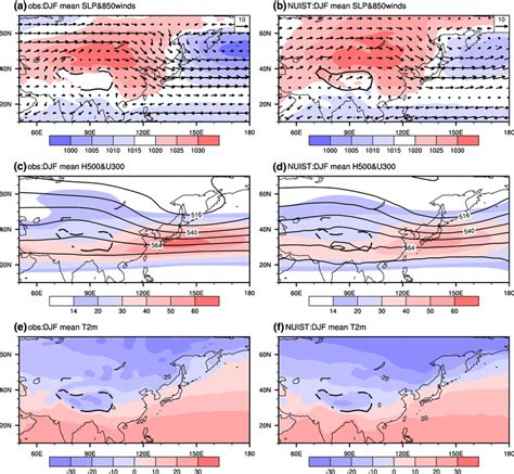 Winter Djf Mean Circulations In The Domain Of Asian Winter Monsoon