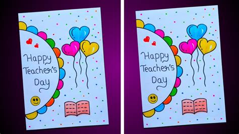 Teachers Day Card Teachers Day Greeting Card Making Ideas Diy Teachers Day Card Idea Youtube