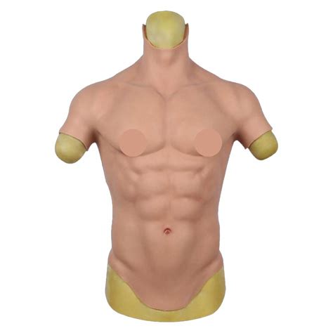 Buy Yuewen Realistic Male Chest Silicone Muscle Half Body Artificial