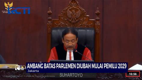 Mk Hapus Ambang Batas Parlemen Persen Berlaku Mulai Pemilu