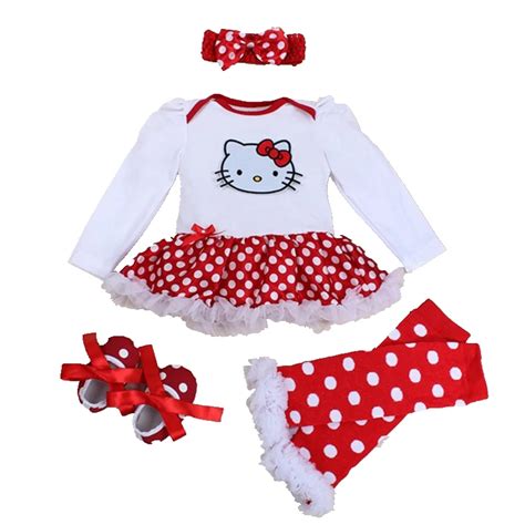 Spring 2016 Hello Kitty Baby Girl Clothes Romper Dress Legwarmers ...