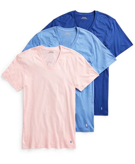 Polo Ralph Lauren Mens 3 Pack Cotton V Neck T Shirts Macys