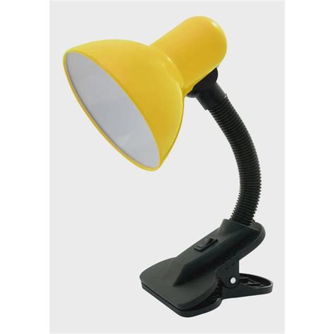 Lumin Ria De Mesa Garra Presilha Articul Vel Bivolt Amarelo