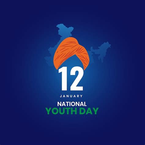 Premium Vector National Youth Day Of India Template For Background