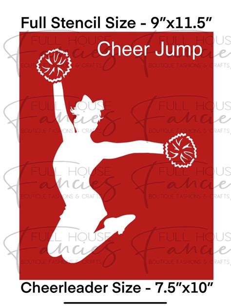 Cheerleader Stencils Etsy