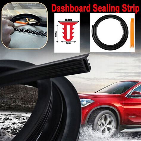 Rubber M Soundproof Dustproof Sealing Strip For Auto Car Dashboard