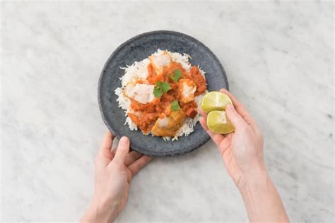 Mijoté de poisson à la brésilienne riz et coriandre Recette HelloFresh