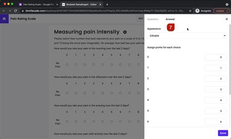 How To Assign Points For Linear Scale Question