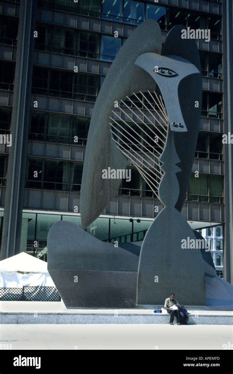 Picasso Sculpture Daley Plaza Chicago Illinois USA Stock Photo Alamy