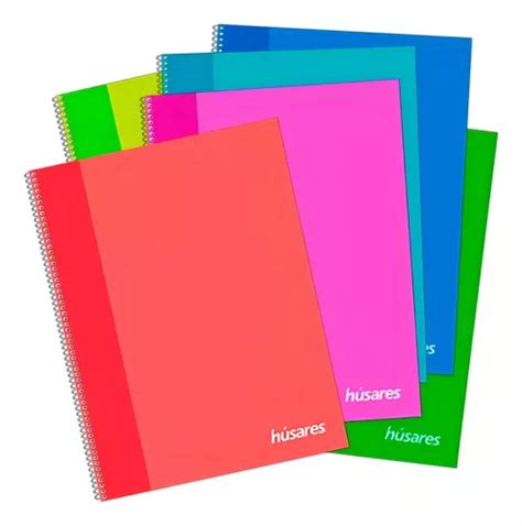 Cuaderno Universitario Espiral Husare Rayado A4 Pack X10 Unidades