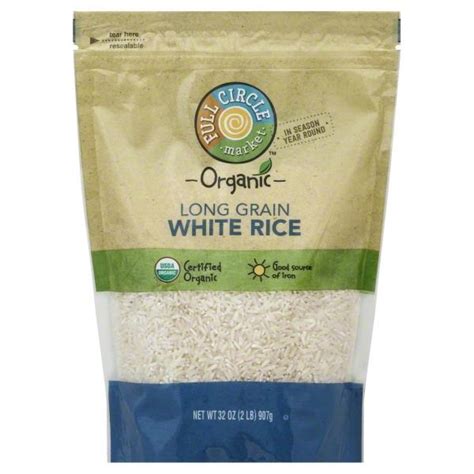 Full Circle Organic Grain Long Grain White Rice Hy Vee Aisles Online Grocery Shopping