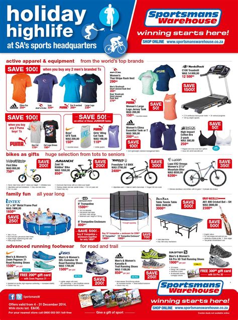 Sportsmans Warehouse December 2014 by Sportsmans Warehouse - Issuu