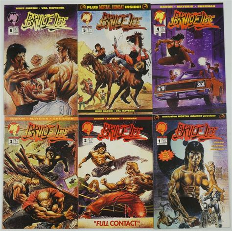 Bruce Lee 1 6 VF NM Complete Series MIKE BARON Martial Arts Malibu 2 3