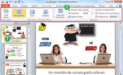 Transiciones De Powerpoint Como Usar Animaciones Y Transiciones En