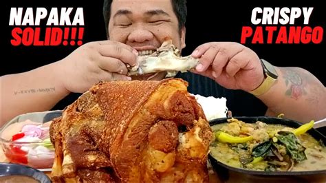 CRISPY PATA MUKBANG ASMR GINISANG MONGGO MUKBANG PHILIPPINES YouTube