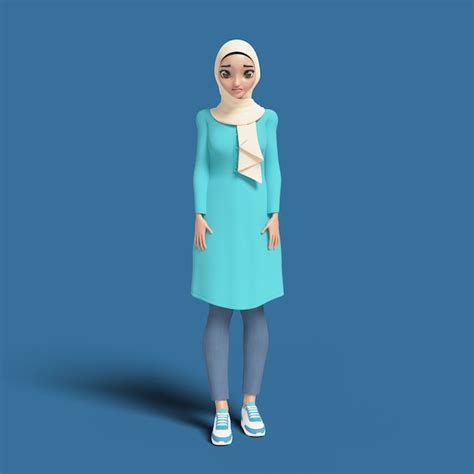 Ilustra O D Da Mulher Mu Ulmana Usando Hijab Psd Gr Tis