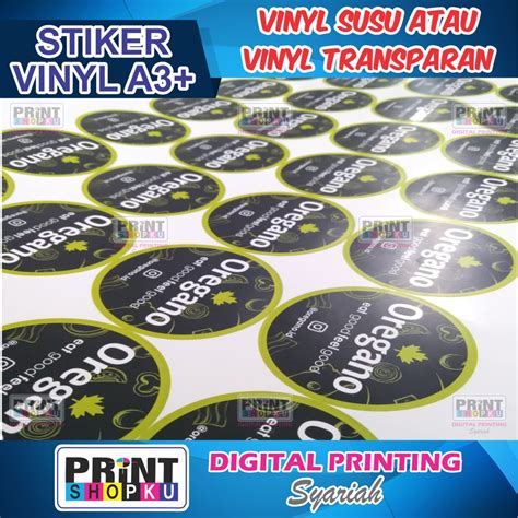 Jual Stiker Vynil A Vynil Transparan Sticker Vynil Sticker Transparan