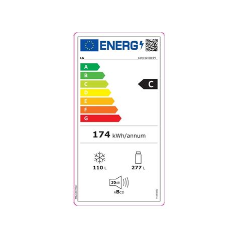 Combi Libre Instalación LG GBV3200CPY Inox 2 03m Eficiencia C