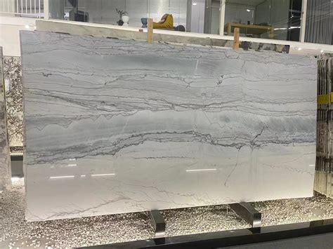 Brazil Calacatta White Quartzite Slabs Stone Background Wall Decor