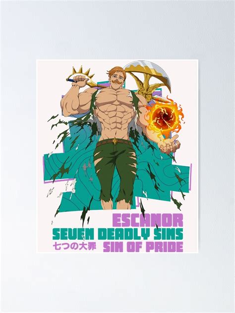 Escanor Seven Deadly Sins Nanatsu No Taizai Poster By Kenreiter Redbubble