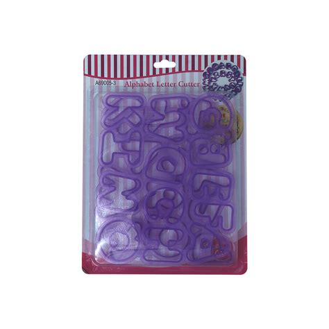 Uppercase Alphabet Cutter Set 26 Plastic Cutters