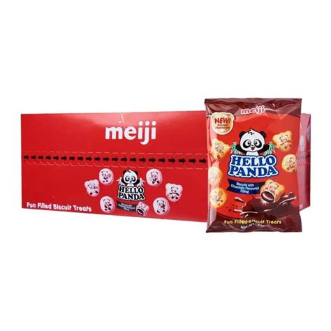 Meiji Hello Panda Biscuit Packet Chocolate Bundle 24 X 35g Halal