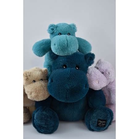 Histoire D Ours Peluche Hippopotame Lilas Cm