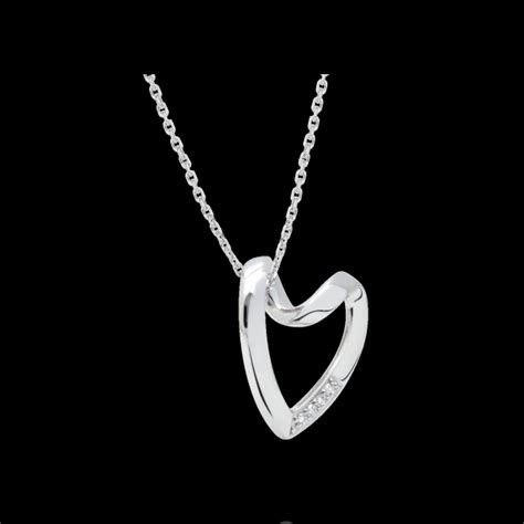 Ribbon Heart Necklace Edenly Jewelery