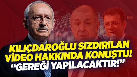 KILIÇDAROĞLUNDAN SIZDIRILAN TOPLANTI VE GİZLİ PROTOKOL AÇIKLAMASI