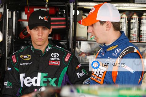 May Richmond Virginia Usa Denny Hamlin And Kyle Busch