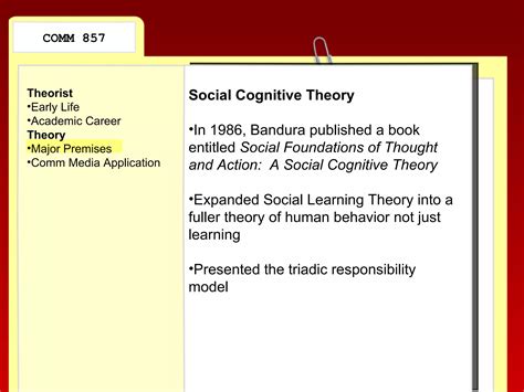 Albert Bandura Social Cognitive Theory PPT