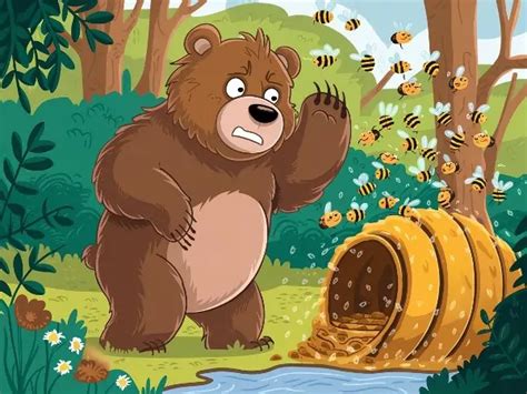 El Oso Y Las Abejas 【 Fábula De Esopo Para Niños 】 Encuentos