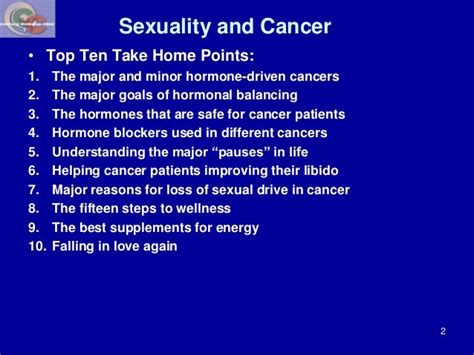 Sexuality And Cancer