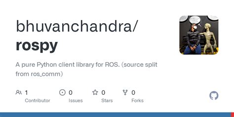 github bhuvanchandrarospy  pure python client library  ros