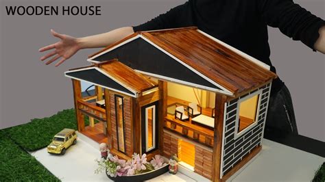 How To Build A Wooden House With Mini Bricks Diy Made By Beautiful