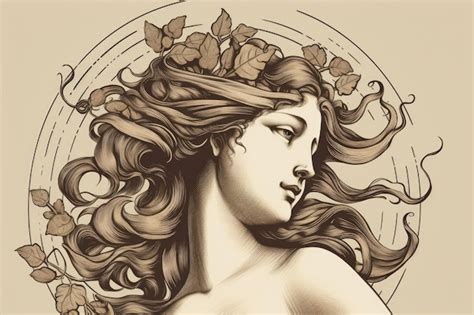 Premium Ai Image The Muse Of Epic Poetry Portrait Of A Woman With