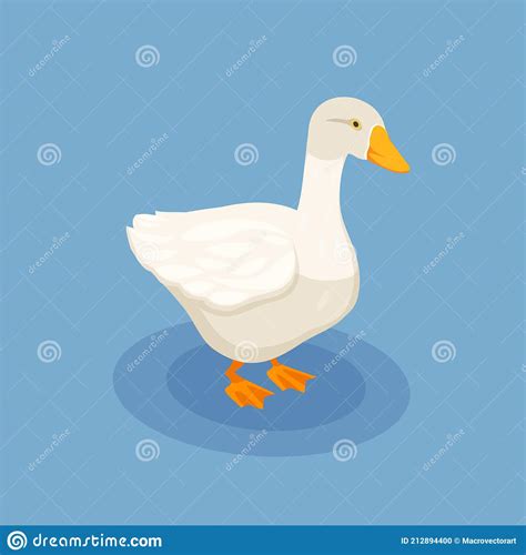 Goose Isometric Poster Stock Vector Illustration Of Feather 212894400