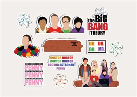 Tbbt The Big Bang Theory Stickers Etsy Uk