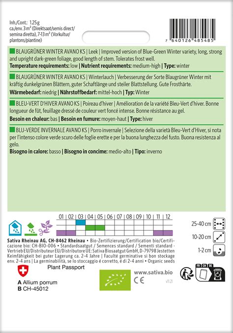 Bio Saatgut Winterlauch Blaugrüner Winter Avano KS Tomatenzauber de