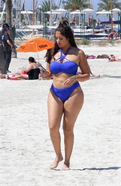 Malin Andersson In A Blue Bikini Holiday In Majorca 06 25 2018