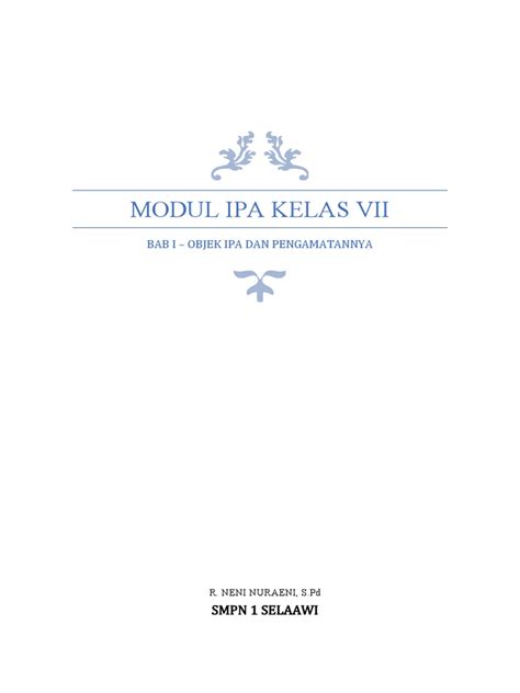 Modul Ipa Kelas 7 Kd 31 Pdf