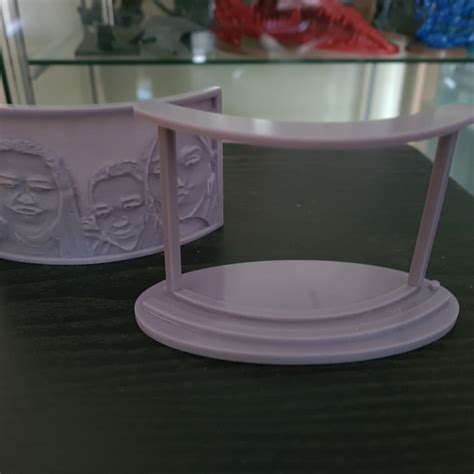 3D Printable Stand for curved Lithophane by Shane Hickman