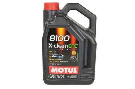 Olej Syntetyczny MOTUL 8100 X CLEAN EFE 5W30 5L 107206 za 177 zł z