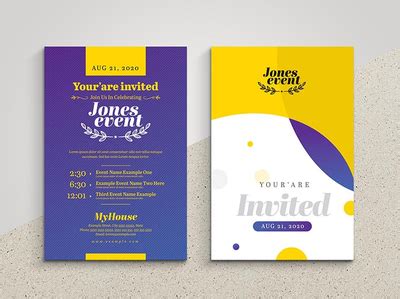 Invitation Postcard Template by Freepiker on Dribbble