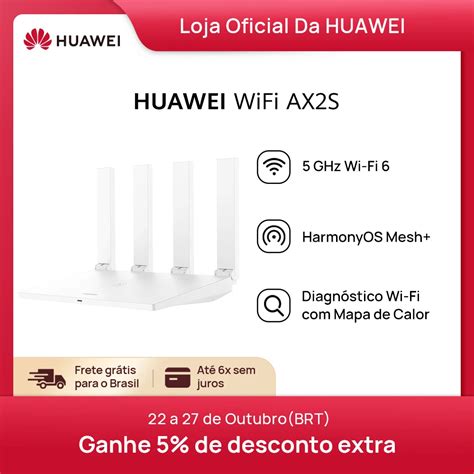 Roteador Huawei Ax S Wi Fi Ghz Amplificadores Rede Mesh