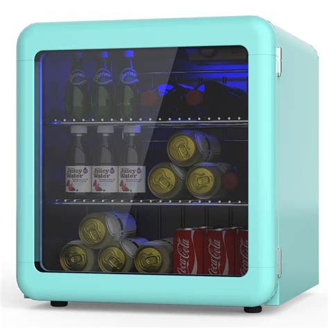 Advwin 46l Mini Bar Fridge Cooler Green Retro Fridge Beverage