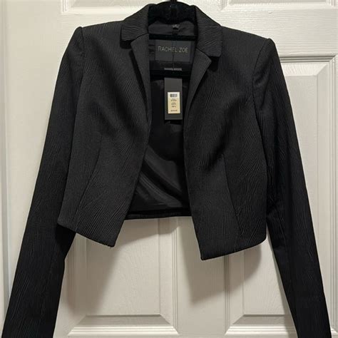 Rachel Zoe Jackets Coats Nwt Rachel Zoe Black Cropped Tuxedo