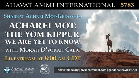 Worldwide Shacharit And Torah Service For Parashat Acharei Mot Kedoshim