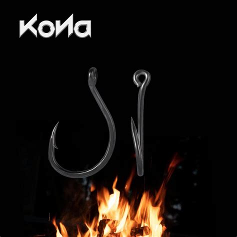 Kona 50pcs Karpfen Angelhaken High Carbon Stahl Stacheldraht Karpfen